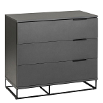 Комод цвета графит с 3-мя ящиками Strict Lines  варинант исполнения - 1 | Loft Concept в Орле