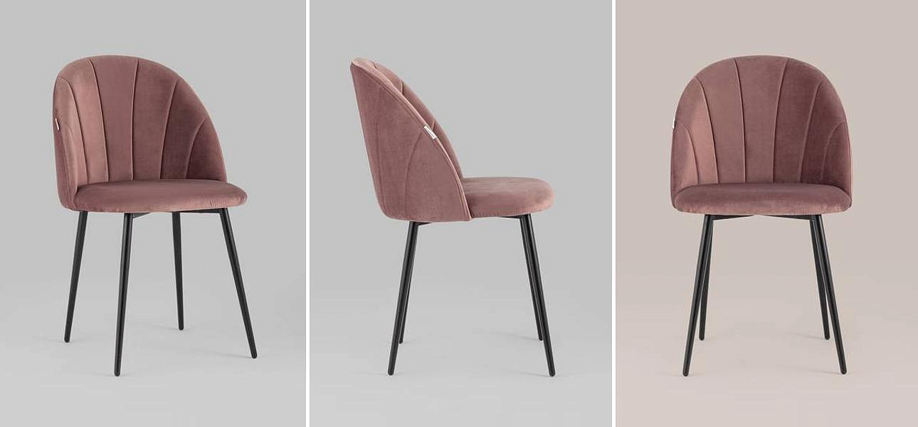 Стул Balsari S Chair Пыльно-Розовый Велюр Стул Balsari S Chair Пыльно-Розовый Велюр - Loft-Concept в Орле