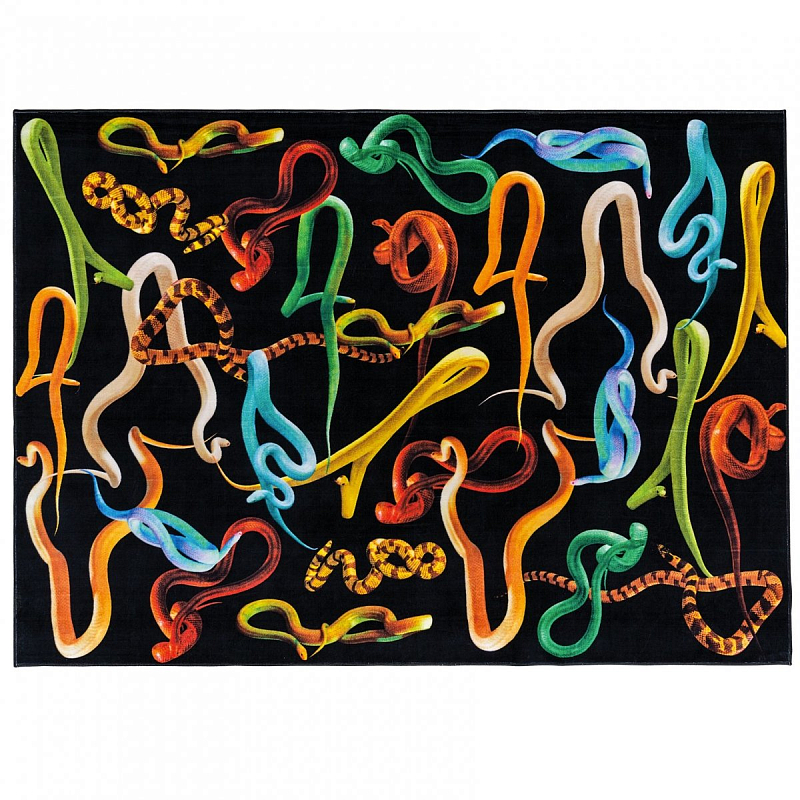 Ковер Seletti Rectangular Rug Snakes Мульти Ковер Seletti Rectangular Rug Snakes Мульти в Орле | Loft Concept