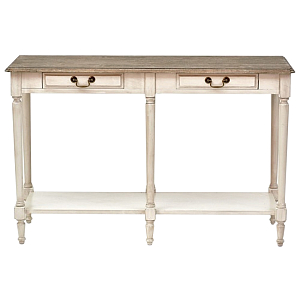 Деревянная консоль с двумя ящиками Margery Provence Console Table