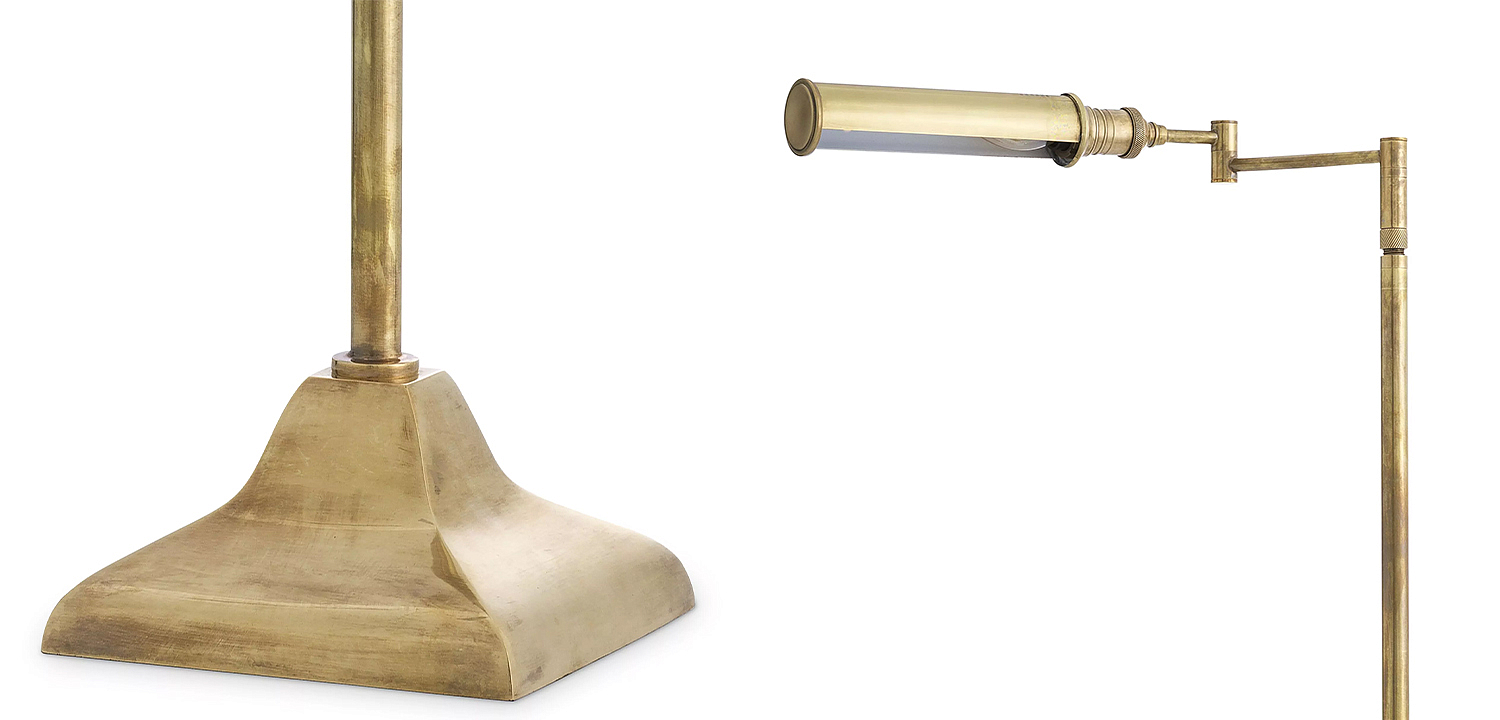 Торшер Eichholtz Floor Lamp Kingston Brass Торшер Eichholtz Floor Lamp Kingston Brass - Loft-Concept в Орле