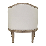 Кресло низкое с мягкой обивкой из льна на 4-х деревянных ножках Emile Armchair beige варинант исполнения - 2 | Loft Concept в Орле