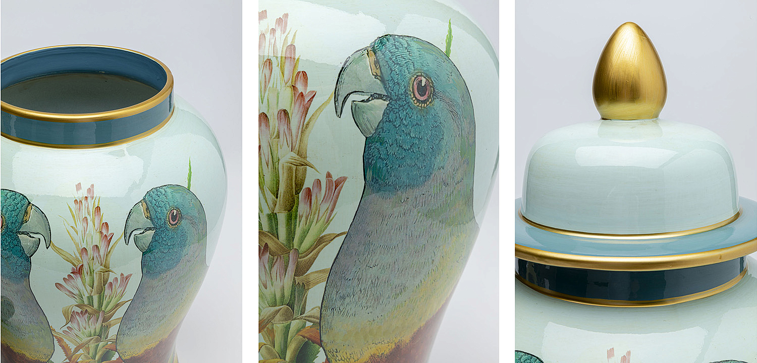 Ваза Porcelain Vase Parrots Ваза Porcelain Vase Parrots - Loft-Concept в Орле
