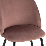 Мягкий стул в велюре пыльно-розового цвета Miruna Chair варинант исполнения - 6 | Loft Concept в Орле