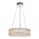 Люстра подвесная круглая из прозрачного хрусталя с корпусом из металла цвета хром Selfsufficient варинант исполнения - 1 | Loft Concept в Орле
