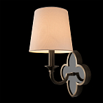 Бра с белым текстильным абажуром и фигурным основанием с зеркальной вставкой Vitorino варинант исполнения - 15 | Loft Concept в Орле