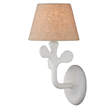 Бра с белым каркасом и тканевым абажуром Natural Stems варинант исполнения - 1 | Loft Concept в Орле