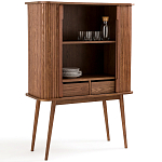 Буфет с двумя раздвижными дверцами Toinette Brown Wooden Cupboard варинант исполнения - 3 | Loft Concept в Орле