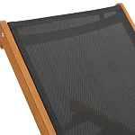 Шезлонг из текстиля и эвкалипта Power of Nature варинант исполнения - 5 | Loft Concept в Орле