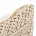 Чехол на подушку с макраме бежевого цвета Macrame варинант исполнения - 3 | Loft Concept в Орле