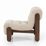 Кресло с деревянным каркасом и обивкой из ткани букле Medieval Furniture варинант исполнения - 1 | Loft Concept в Орле