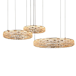 Люстра из 3-х колец с текстурной огранкой Reflection of Reality варинант исполнения - 2 | Loft Concept в Орле