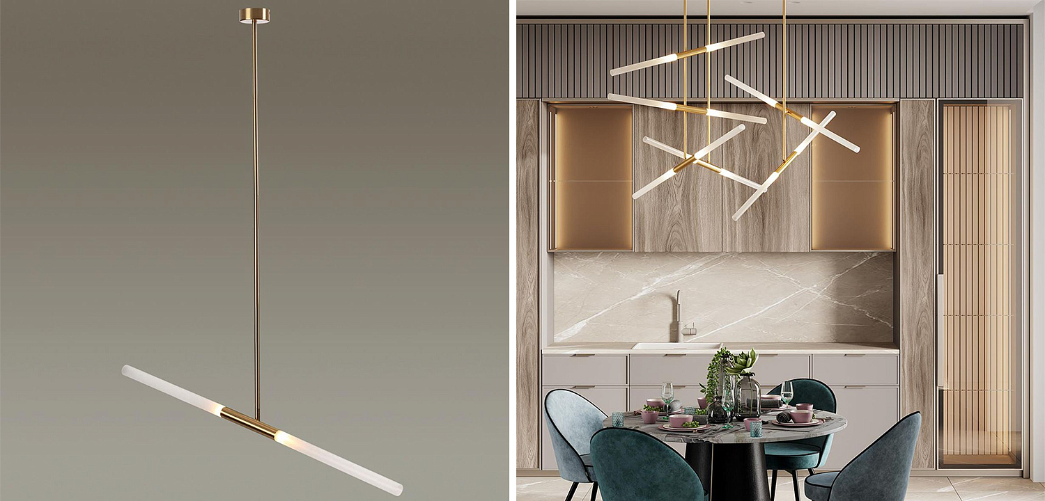 Светильник Gold Delta Light 2 lamp Светильник Gold Delta Light 2 lamp - Loft-Concept в Орле
