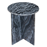 Столик кофейный с столешницей из черного мрамора Compact Black Marble Table варинант исполнения - 1 | Loft Concept в Орле