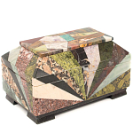 Шкатулка из натурального камня змеевик Stone Casket варинант исполнения - 2 | Loft Concept в Орле