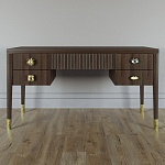 Письменный стол с 4-мя ящиками Elsa Dreams Walnut варинант исполнения - 5 | Loft Concept в Орле