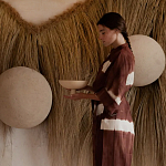 Большая дизайнерская Инсталляция из соломы RAFFIA Installation  варинант исполнения - 1 | Loft Concept в Орле