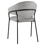 Серый стул с обивкой из искусственной замши Alexis варинант исполнения - 5 | Loft Concept в Орле