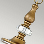 Люстра подвесная цвета латунь с прозрачным овальным стеклянным плафоном Hinkley варинант исполнения - 8 | Loft Concept в Орле