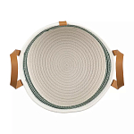 Корзина для хранения с ручками плетеная Interlacement Green  варинант исполнения - 1 | Loft Concept в Орле