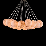 Люстра подвесная круглая с сферическими плафонами из натурального камня Glowing Spheres варинант исполнения - 2 | Loft Concept в Орле