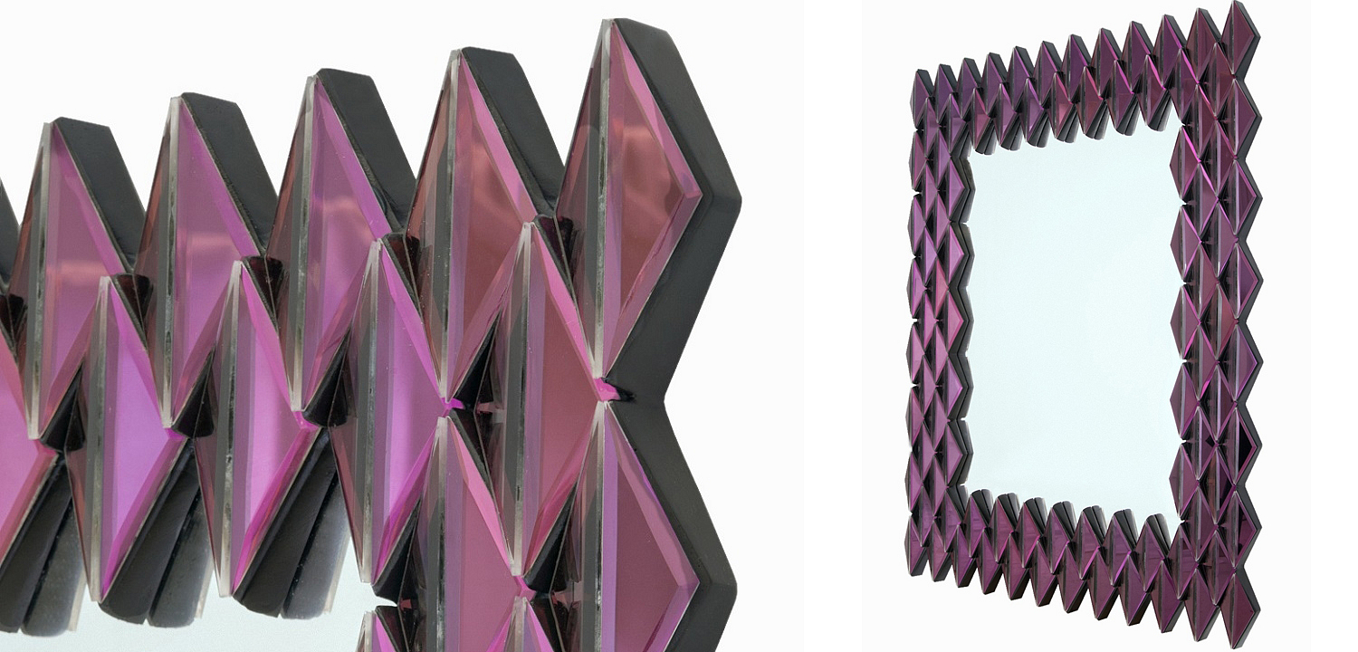 Зеркало Purple Rhombuses Mirror Зеркало Purple Rhombuses Mirror - Loft-Concept в Орле