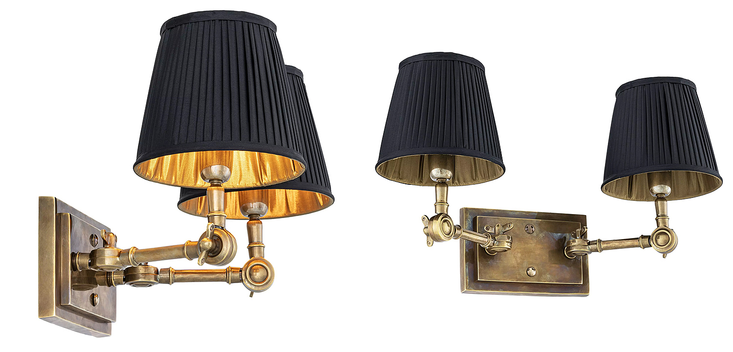 Бра Eichholtz Wall Lamp Wentworth Double Brass Бра Eichholtz Wall Lamp Wentworth Double Brass - Loft-Concept в Орле