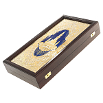 Нарды настольные из натурального камня лазурит и долерит Backgammon from Stone варинант исполнения - 13 | Loft Concept в Орле