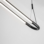 Светодиодная люстра Black LED Circle and Oval Lamp варинант исполнения - 4 | Loft Concept в Орле