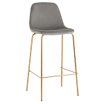 Барный стул на золотистых ножках VENDRAMIN Grey варинант исполнения - 1 | Loft Concept в Орле