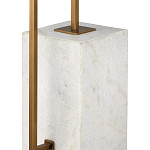 Торшер с прямоугольным абажуром на белом мраморном основании Asymmetry on Marble варинант исполнения - 2 | Loft Concept в Орле