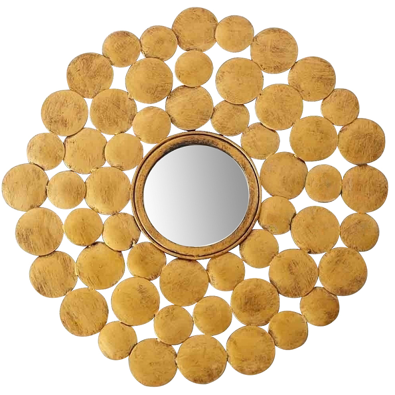 Настенное зеркало Ernest Metal Brass Mirror Латунь в Орле | Loft Concept 