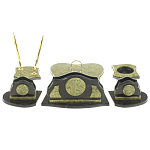 Настольный письменный набор из змеевика из 7-ми элементов Successful Leader варинант исполнения - 3 | Loft Concept в Орле