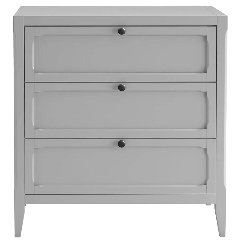 Комод с 3-мя ящиками серый Silva Grey Chest of Drawers Серый Комод с 3-мя ящиками серый Silva Grey Chest of Drawers Серый в Орле | Loft Concept