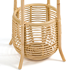 Напольная вешалка с корзиной из ротанга Trina Wicker Floor Hanger варинант исполнения - 5 | Loft Concept в Орле