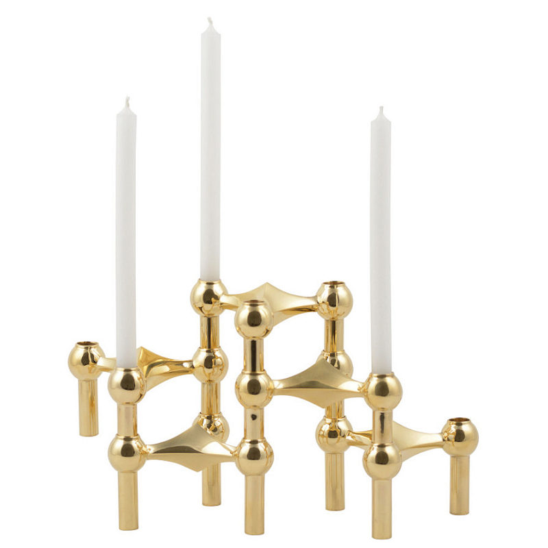 Подсвечник STOFF NAGEL CANDLE HOLDER Глянцевое золото Черный Хром Подсвечник STOFF NAGEL CANDLE HOLDER Глянцевое золото Черный Хром в Орле | Loft Concept