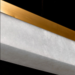 Подвесной светильник линейный из натурального камня Perfection of Geometry варинант исполнения - 6 | Loft Concept в Орле