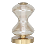 Настольная лампа светодиодная с волнообразным стеклянным плафоном Amphora of Light варинант исполнения - 2 | Loft Concept в Орле