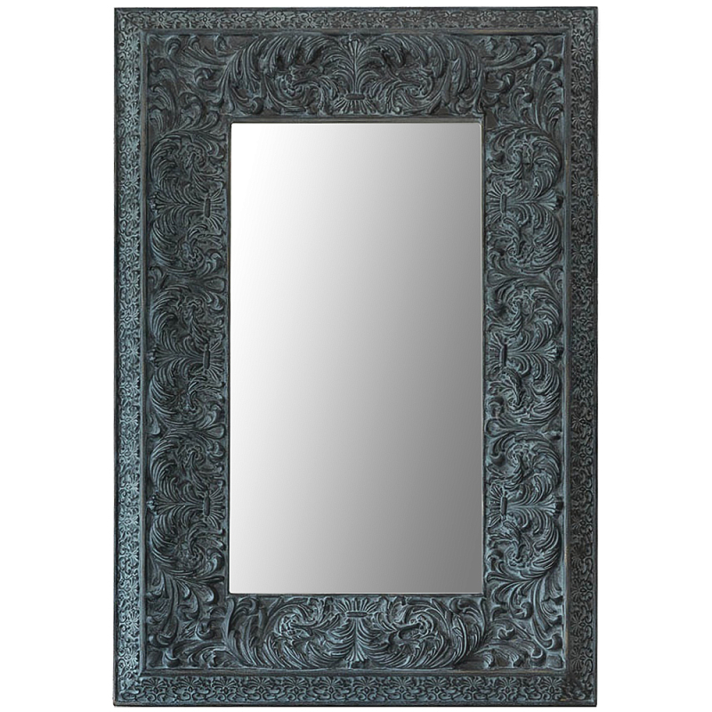 Настенное зеркало Benjamin Mirror Бирюзовый Темно-синий Настенное зеркало Benjamin Mirror Бирюзовый Темно-синий в Орле | Loft Concept