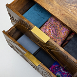 Прикроватная тумба с фактурным фасадом Termite варинант исполнения - 5 | Loft Concept в Орле