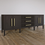 Большая VT-тумба Primo шпон темный орех варинант исполнения - 3 | Loft Concept в Орле