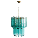 Дизайнерская люстра Blue Lagoon glass бирюзовое стекло  варинант исполнения - 2 | Loft Concept в Орле