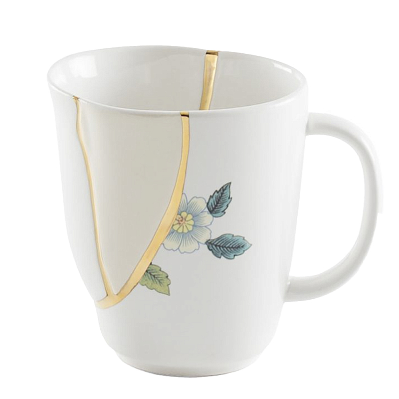 Кружка Seletti Kintsugi Белый Золотой Кружка Seletti Kintsugi Белый Золотой в Орле | Loft Concept