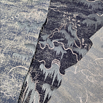 Мебельная ткань Вышивка серый цвет 130 см T2-39 варинант исполнения - 3 | Loft Concept в Орле