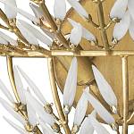 Бра золотого цвета с белыми стеклянными лепестками Hanging Flowers варинант исполнения - 1 | Loft Concept в Орле