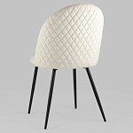 Мягкий стул в бежевом велюре Miruna Chair варинант исполнения - 5 | Loft Concept в Орле