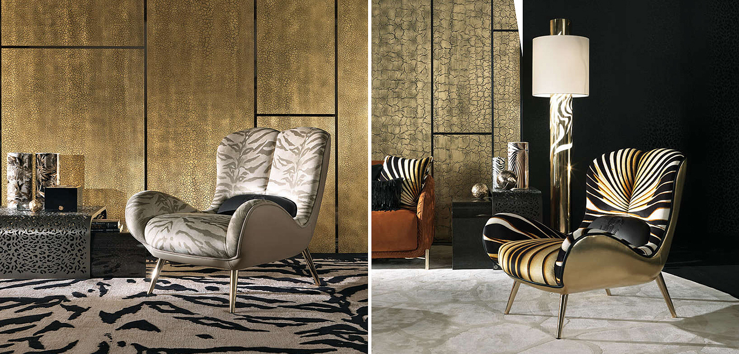 Дизайнерское Кресло Tifnit Armchairs стиль Roberto Cavalli III Дизайнерское Кресло Tifnit Armchairs стиль Roberto Cavalli III - Loft-Concept в Орле