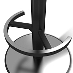 Барный стул вращающийся со спинкой и подлокотниками Douglas Rhombus Синий Велюр варинант исполнения - 4 | Loft Concept в Орле