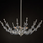 Люстра  с круглыми прозрачными шарами на серебряном каркасе Silver Stalk варинант исполнения - 4 | Loft Concept в Орле
