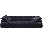 Трехместный диван темно-синий Campion Deep Blue Sofa варинант исполнения - 1 | Loft Concept в Орле